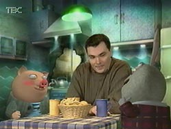 Андрей Белькевичс Хрюном и Степаном